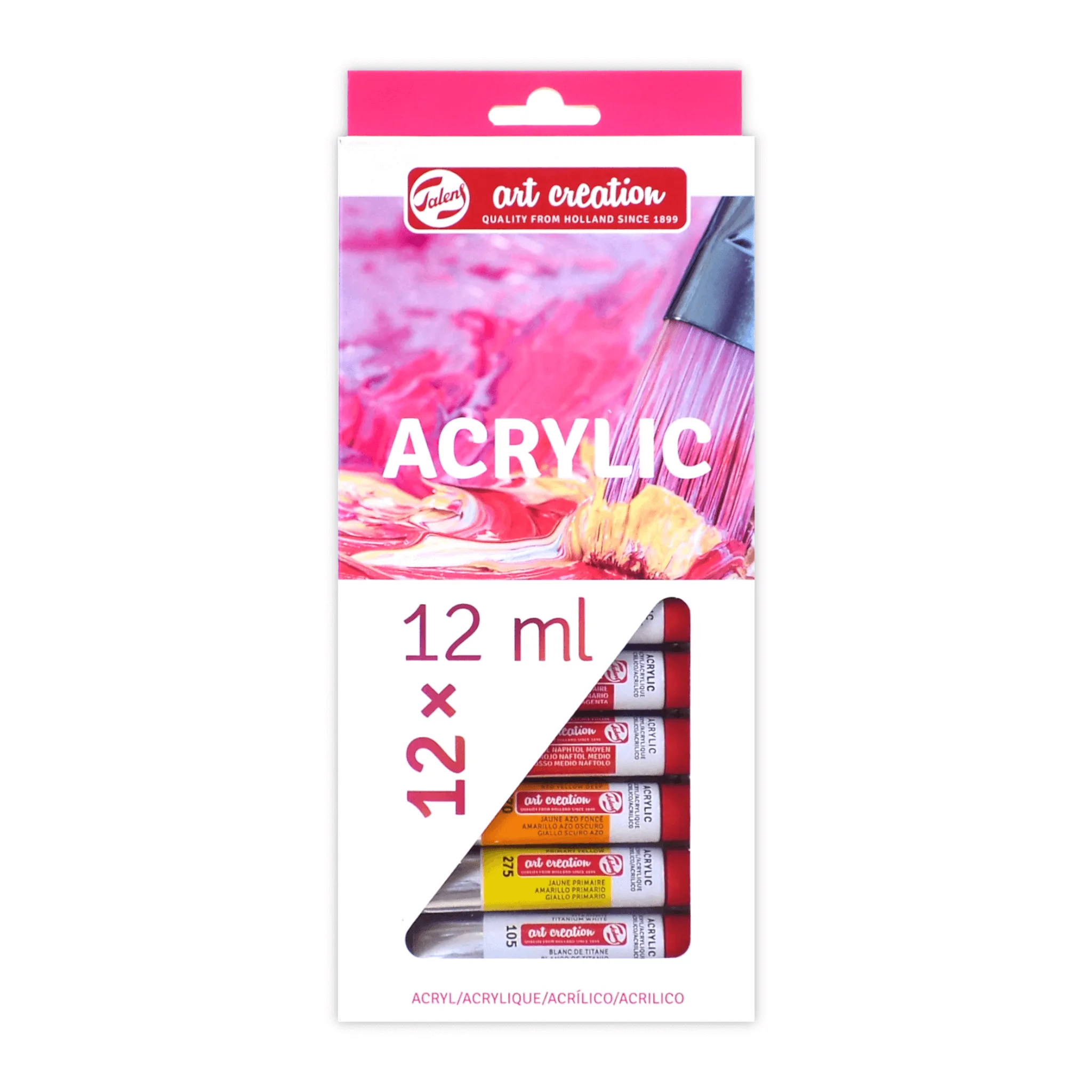 Talens Art Creation Acrylic Paints Set of 12 x 12 ml Tubes
