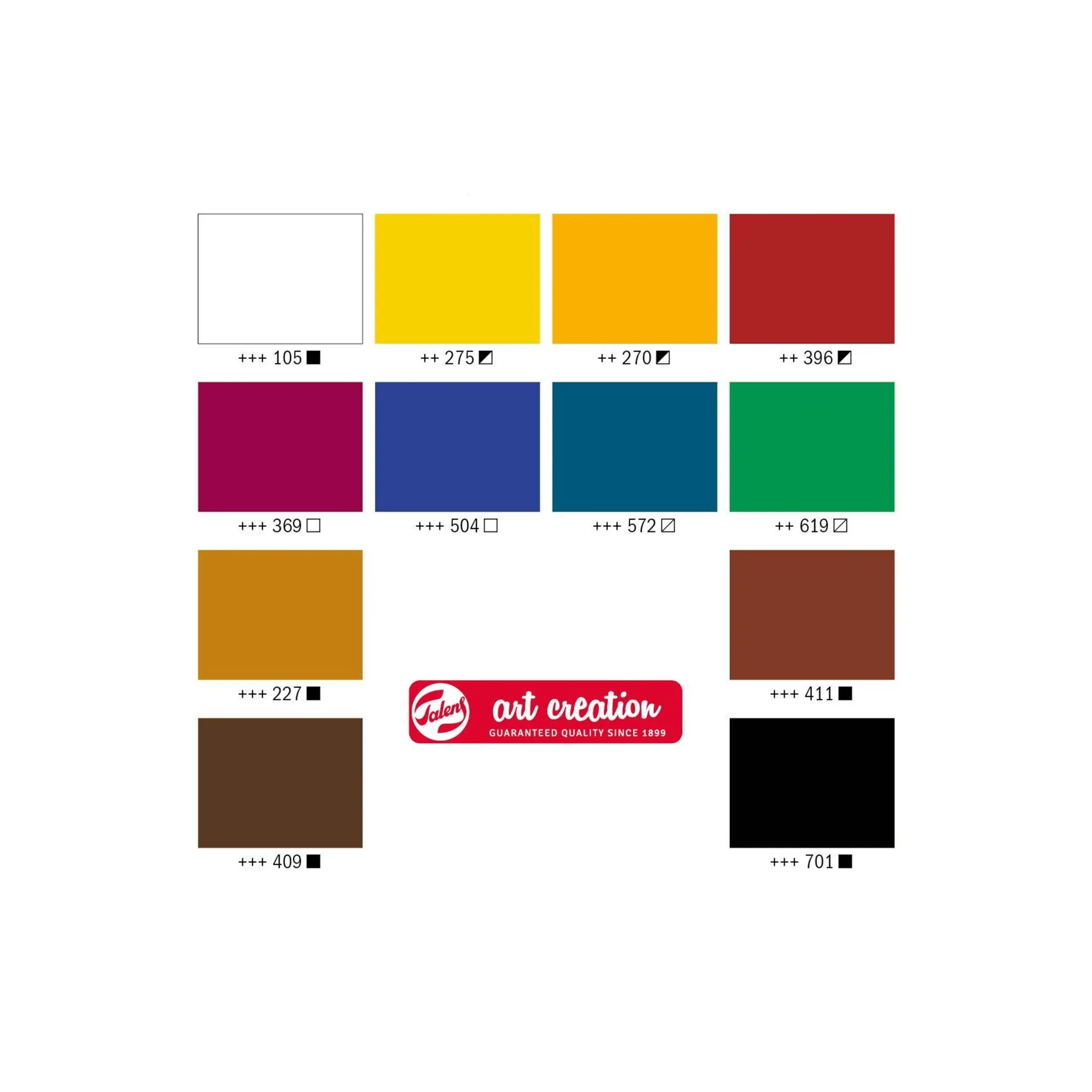 Talens Art Creation Acrylic Paints Set of 12 x 12 ml Tubes