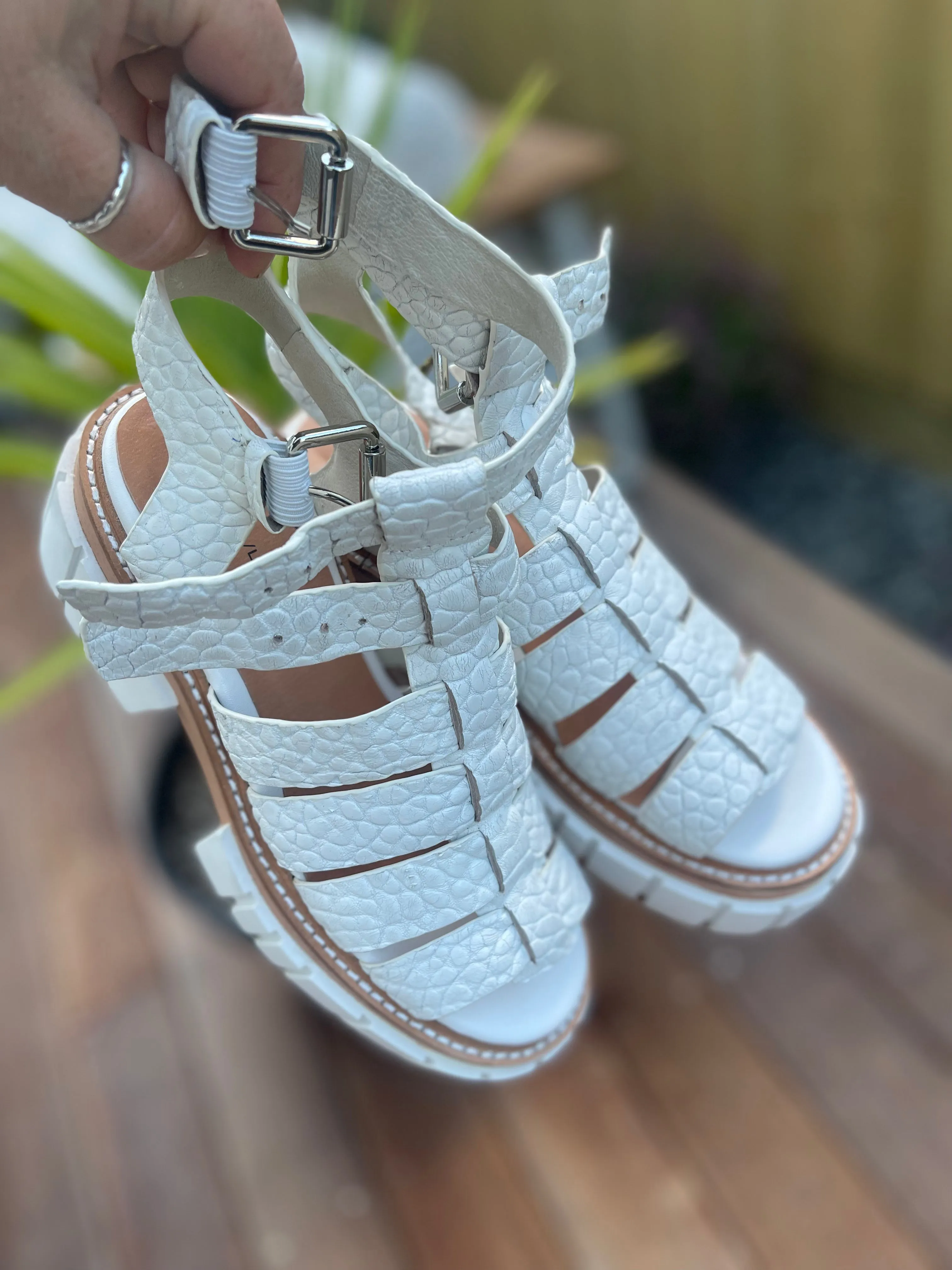 Tamara London Baddiz Sandal - White Rhino