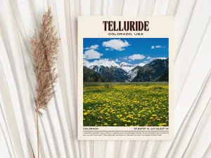 Telluride Vintage Wall Art, Colorado, USA
