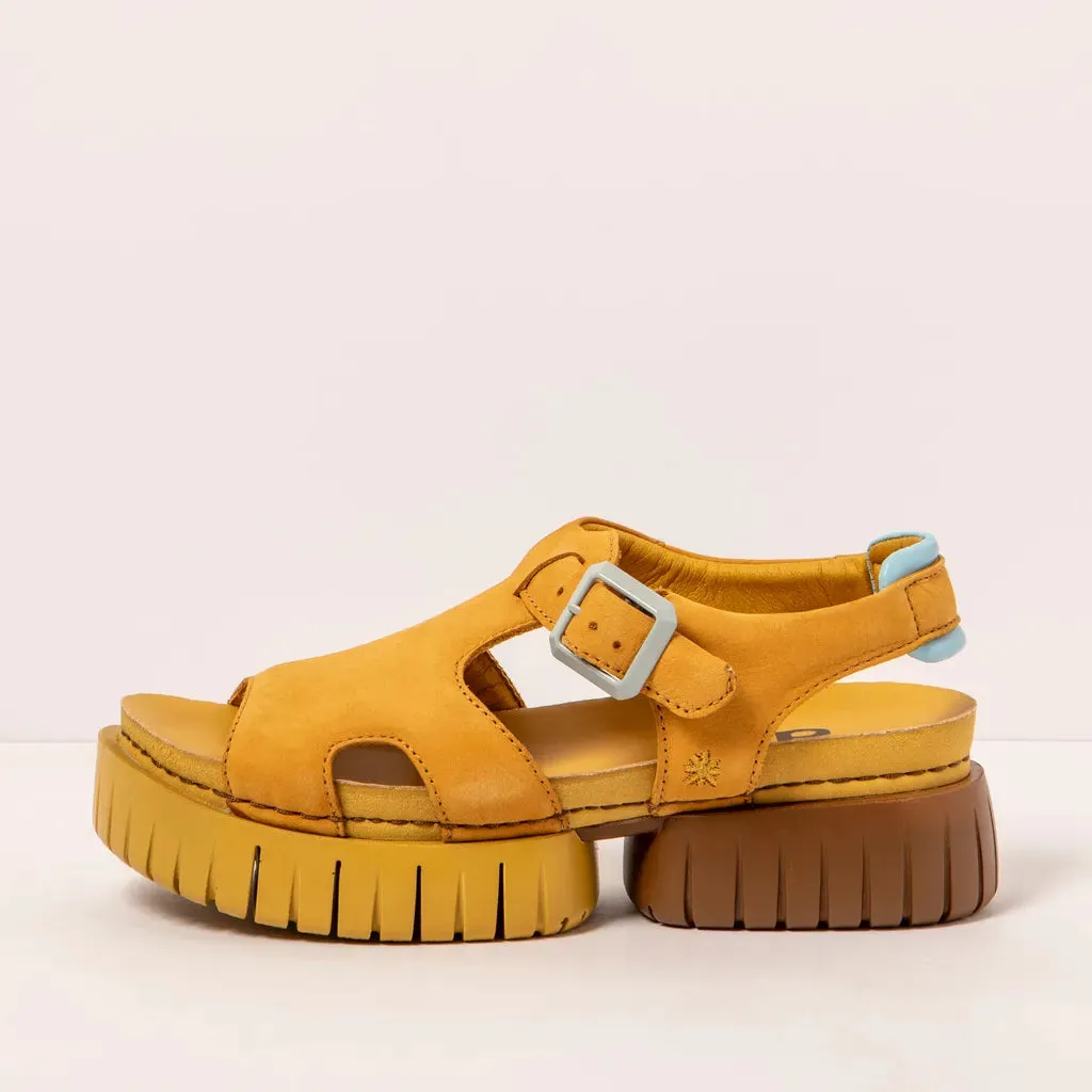 THE ART COMPANY 1882 TSTRAP HONEY NUBUCK SANDALS