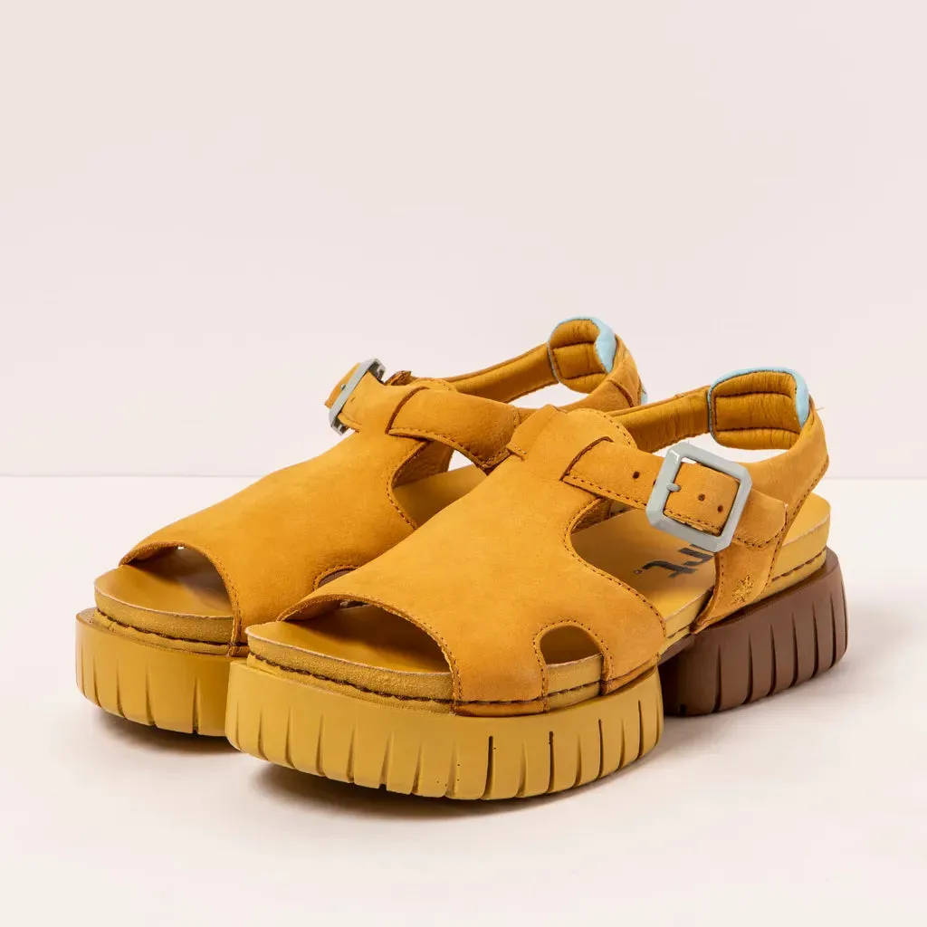 THE ART COMPANY 1882 TSTRAP HONEY NUBUCK SANDALS
