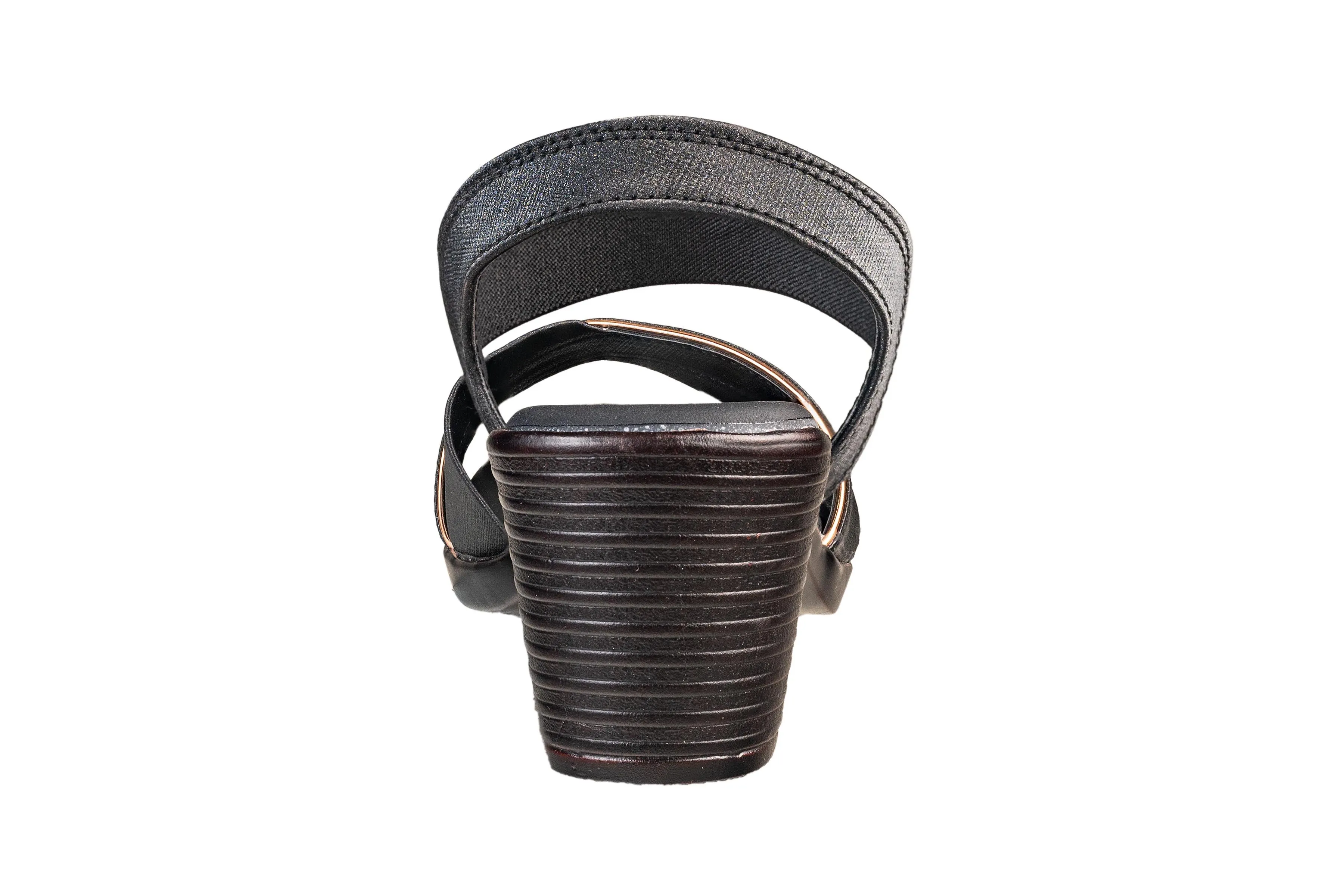Titas Ladies Black / Beige Sandal (Trnz S 241208)