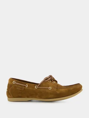Tobacco Brown Robin Suede Loafers