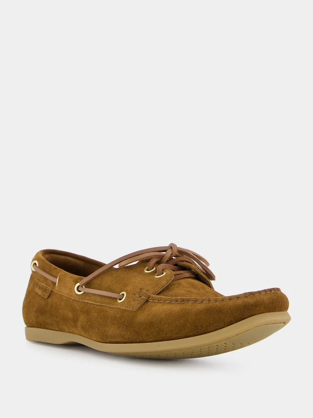 Tobacco Brown Robin Suede Loafers