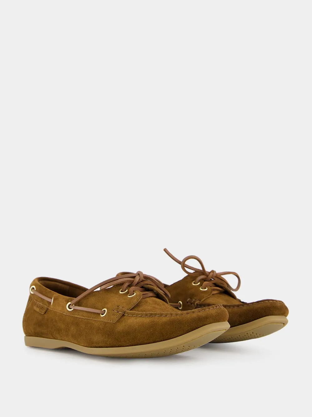 Tobacco Brown Robin Suede Loafers