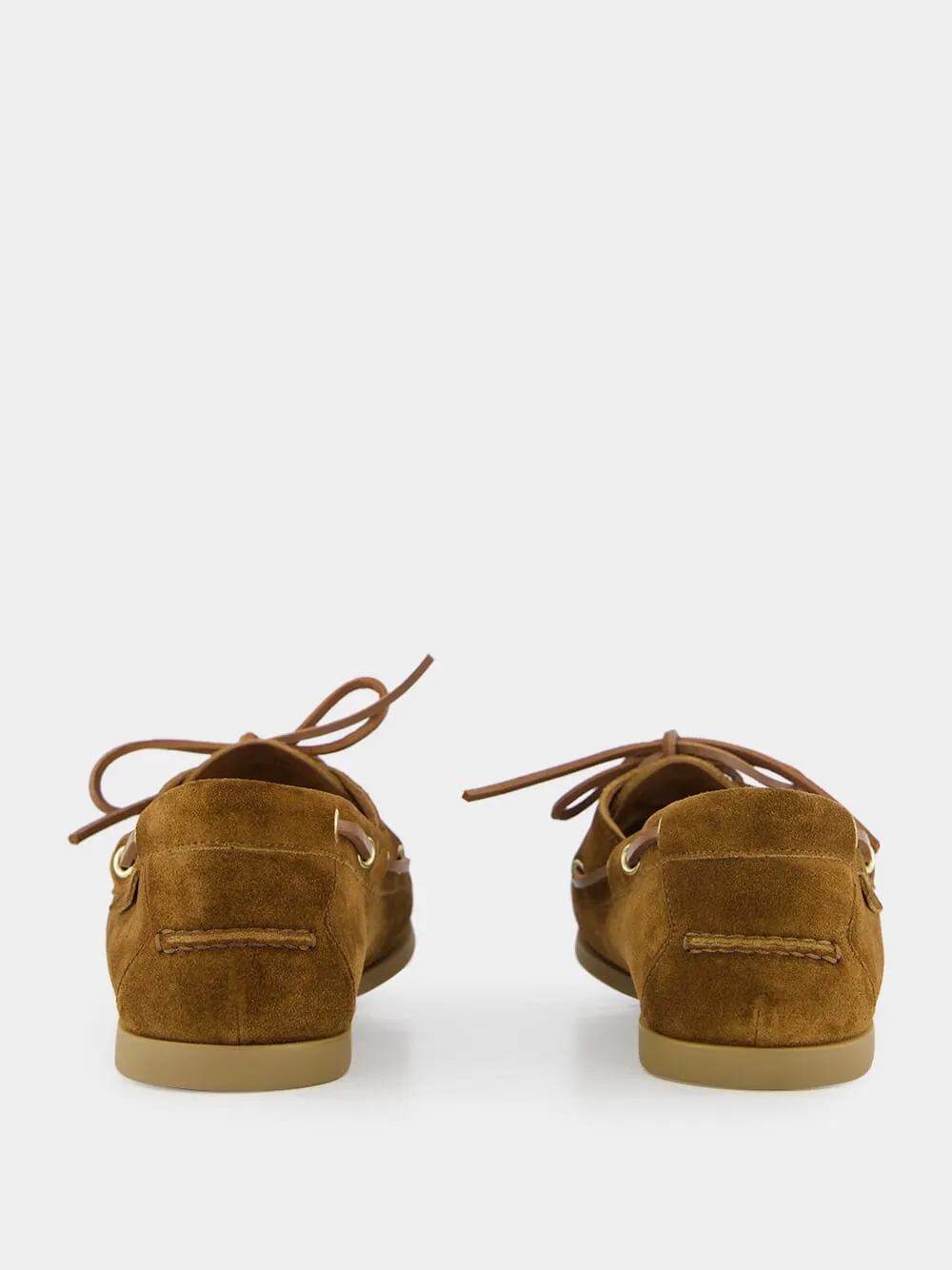 Tobacco Brown Robin Suede Loafers