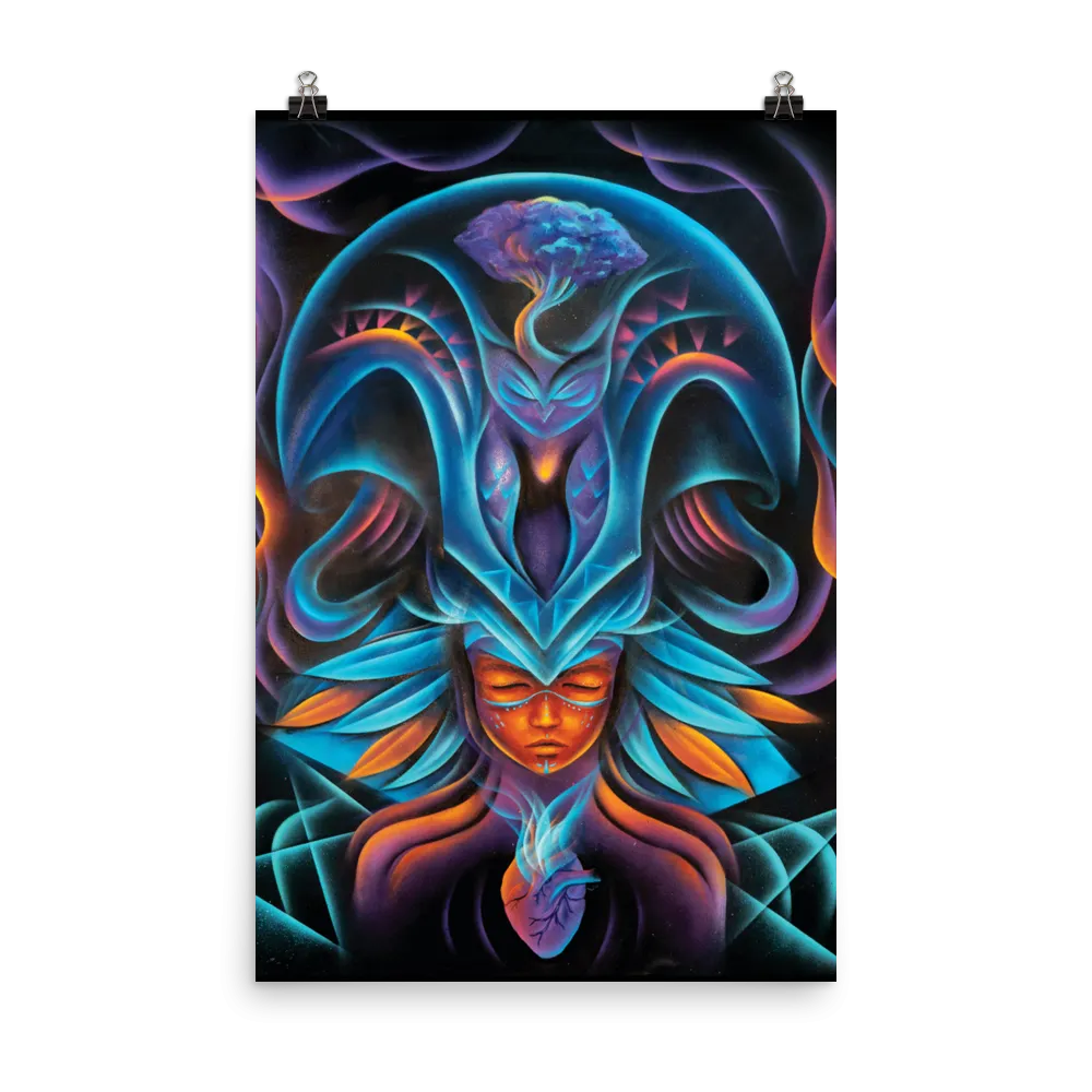 Tribal Heart Poster