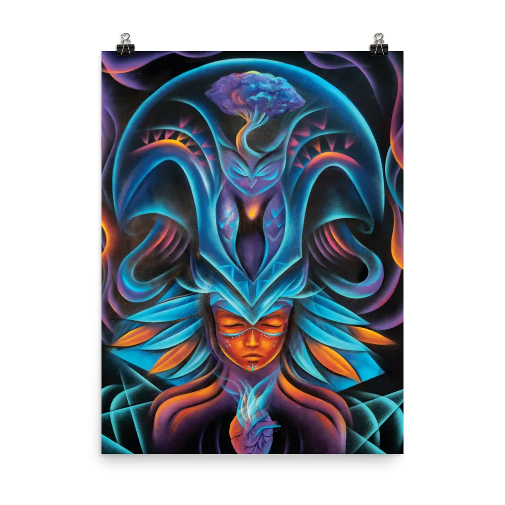 Tribal Heart Poster