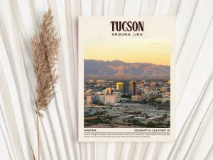 Tucson Vintage Wall Art, Arizona, USA