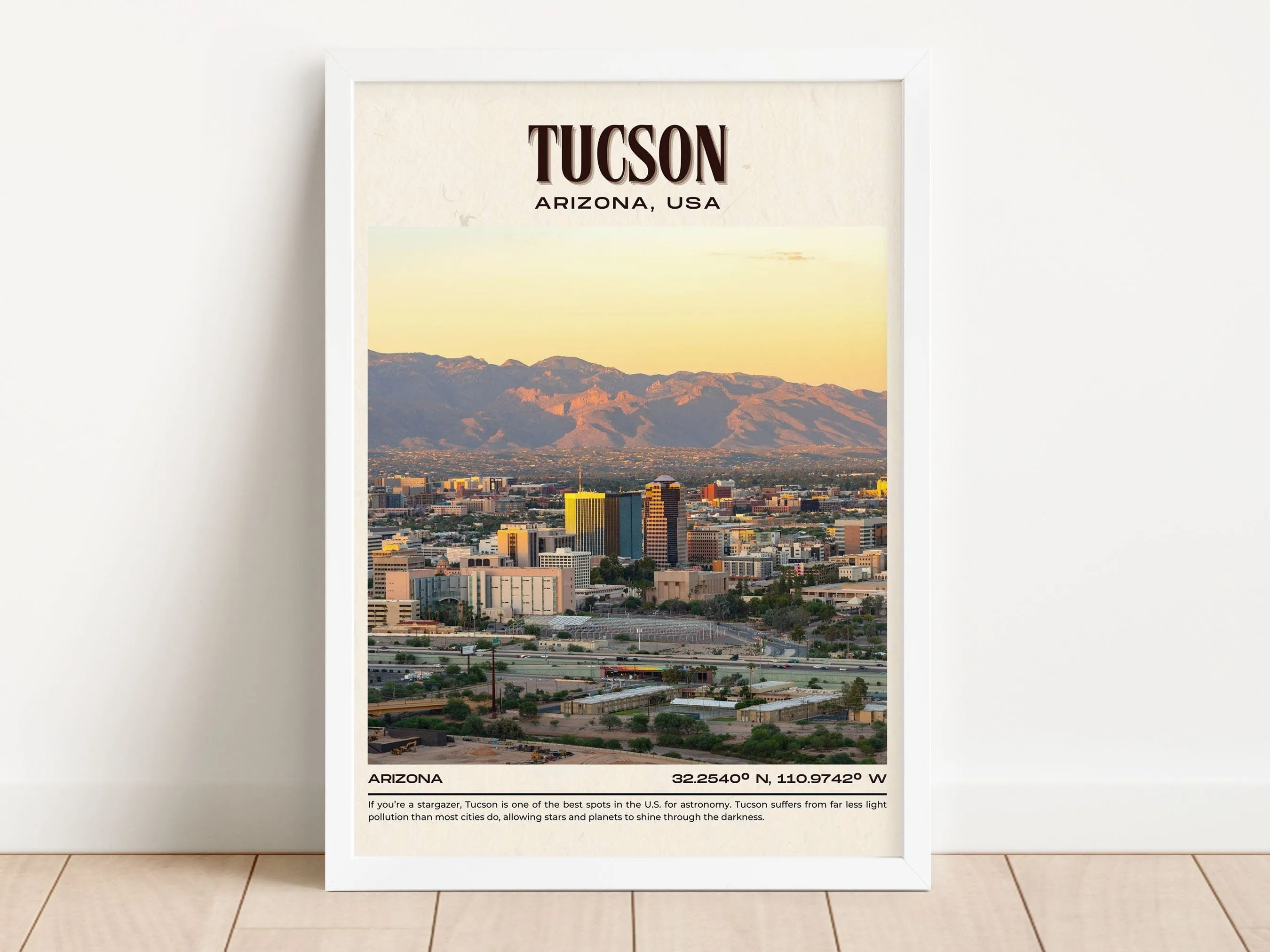 Tucson Vintage Wall Art, Arizona, USA