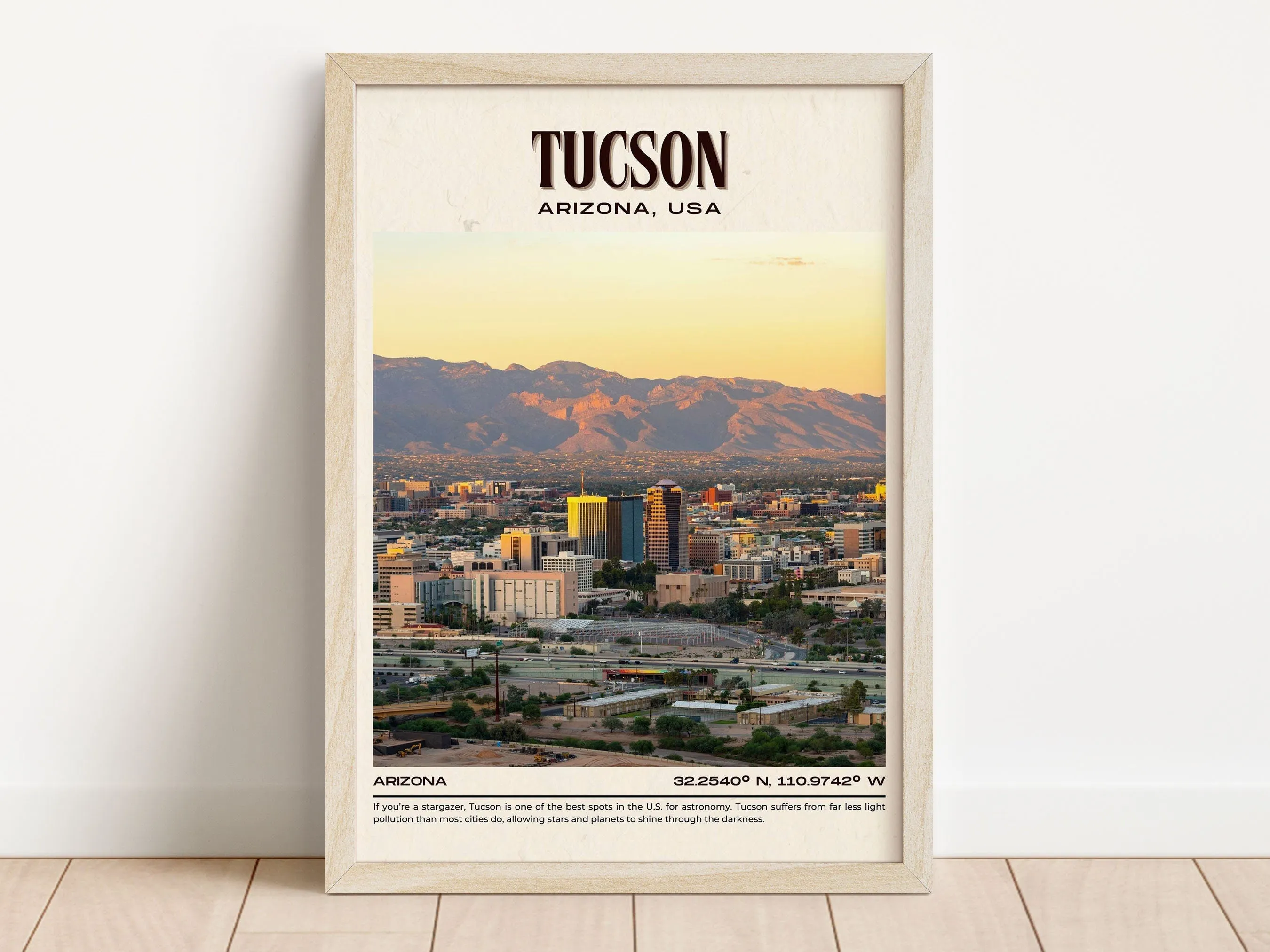 Tucson Vintage Wall Art, Arizona, USA