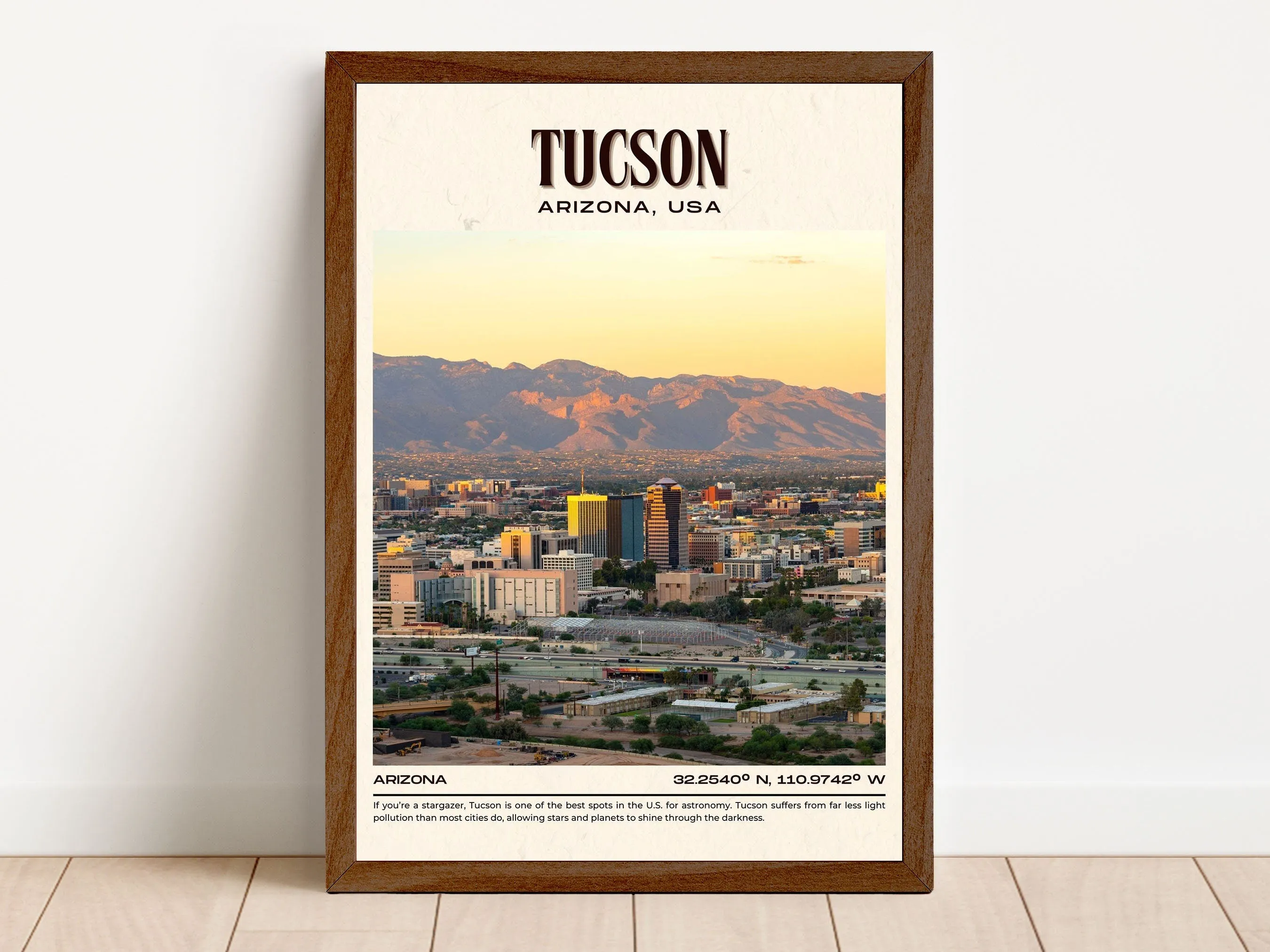 Tucson Vintage Wall Art, Arizona, USA