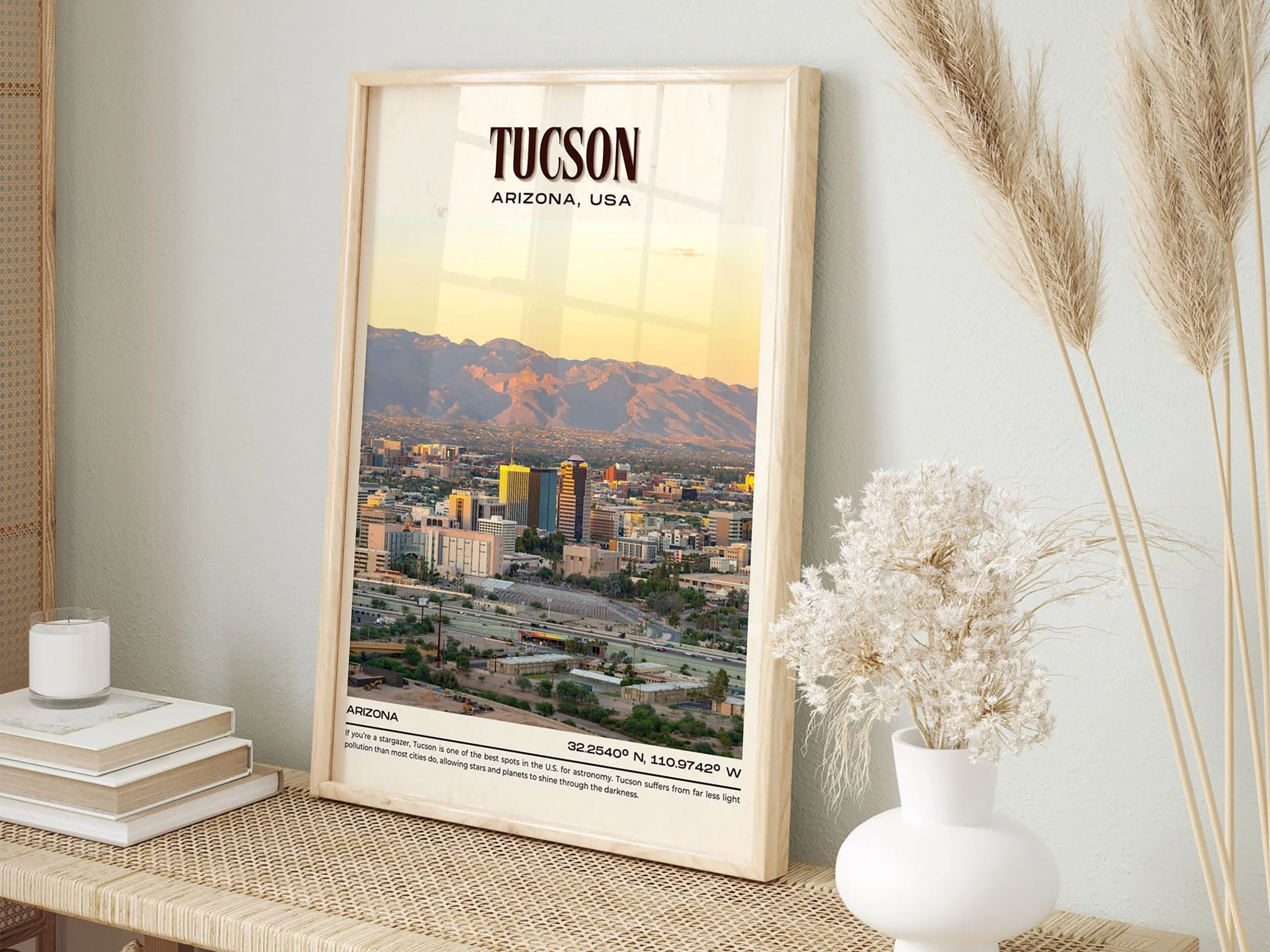 Tucson Vintage Wall Art, Arizona, USA