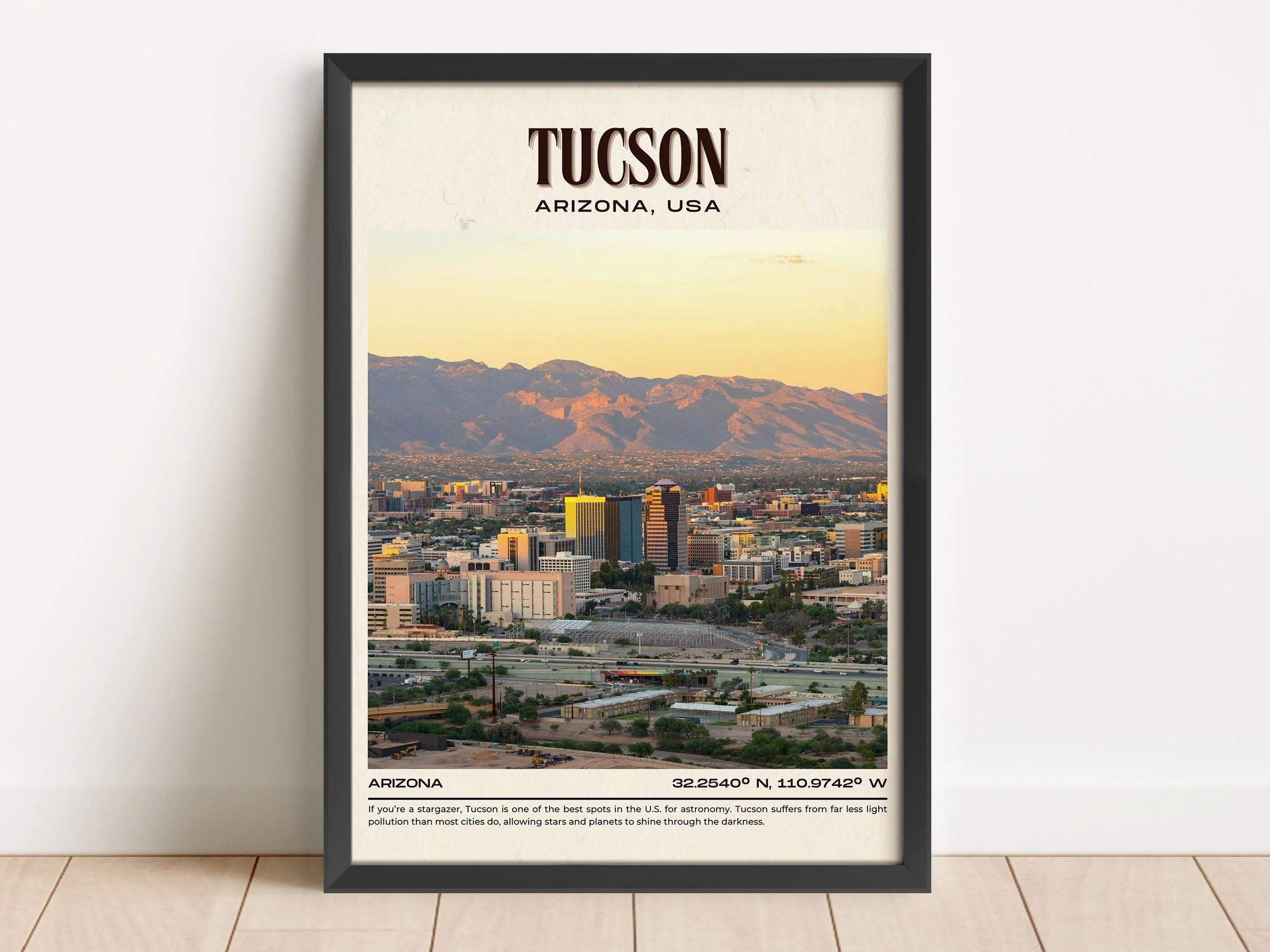 Tucson Vintage Wall Art, Arizona, USA