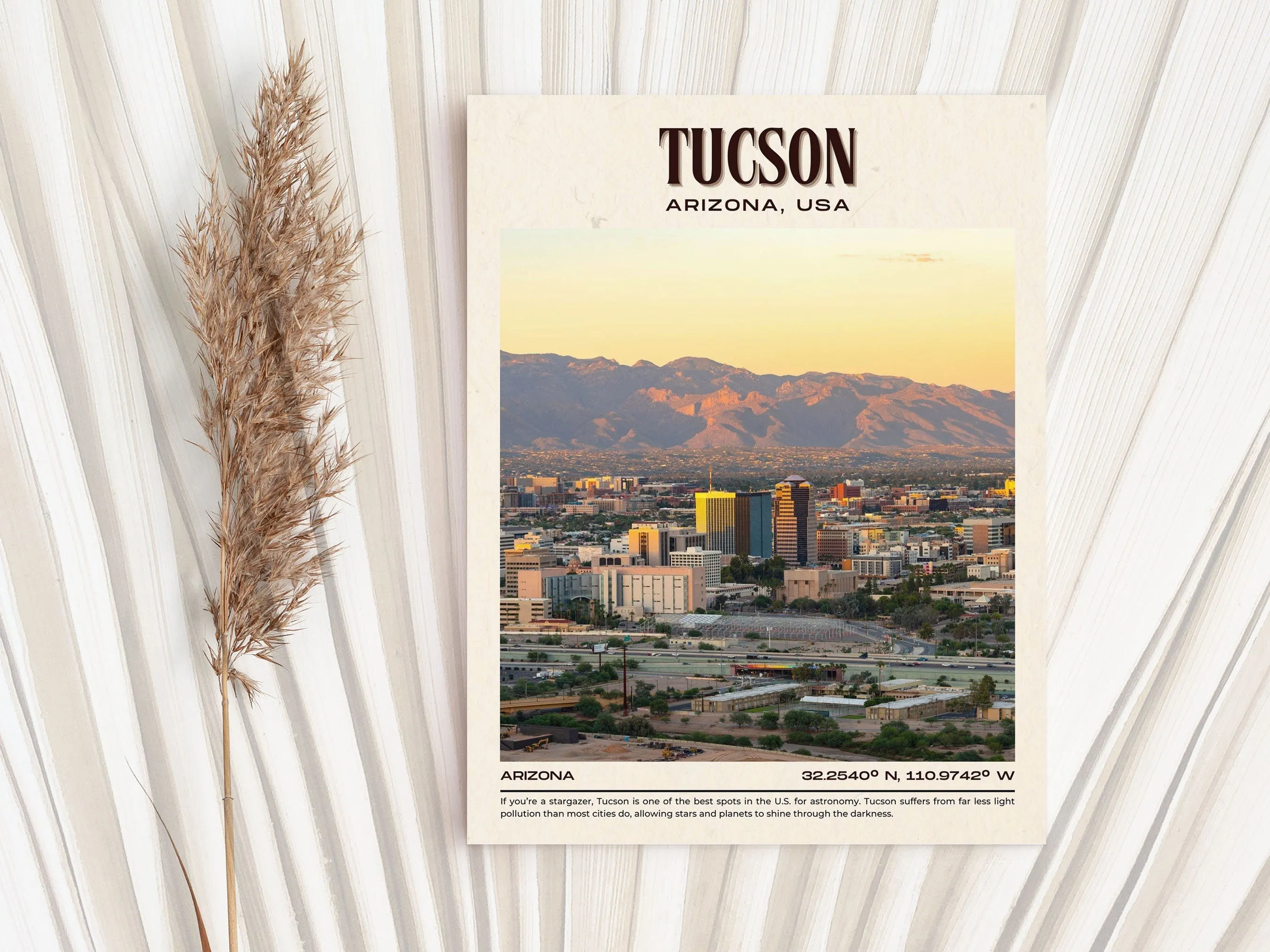 Tucson Vintage Wall Art, Arizona, USA