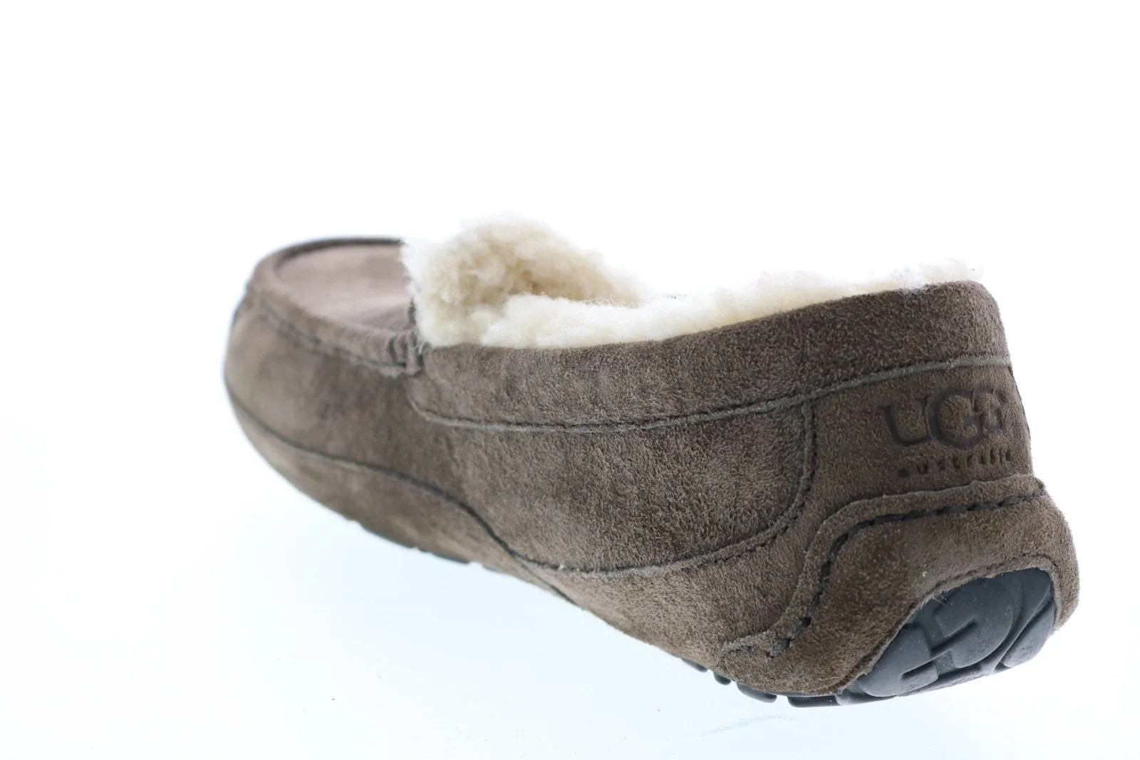 UGG Ascot 5775-CHRC Mens Brown Leather Slip On Loafer Slippers Shoes
