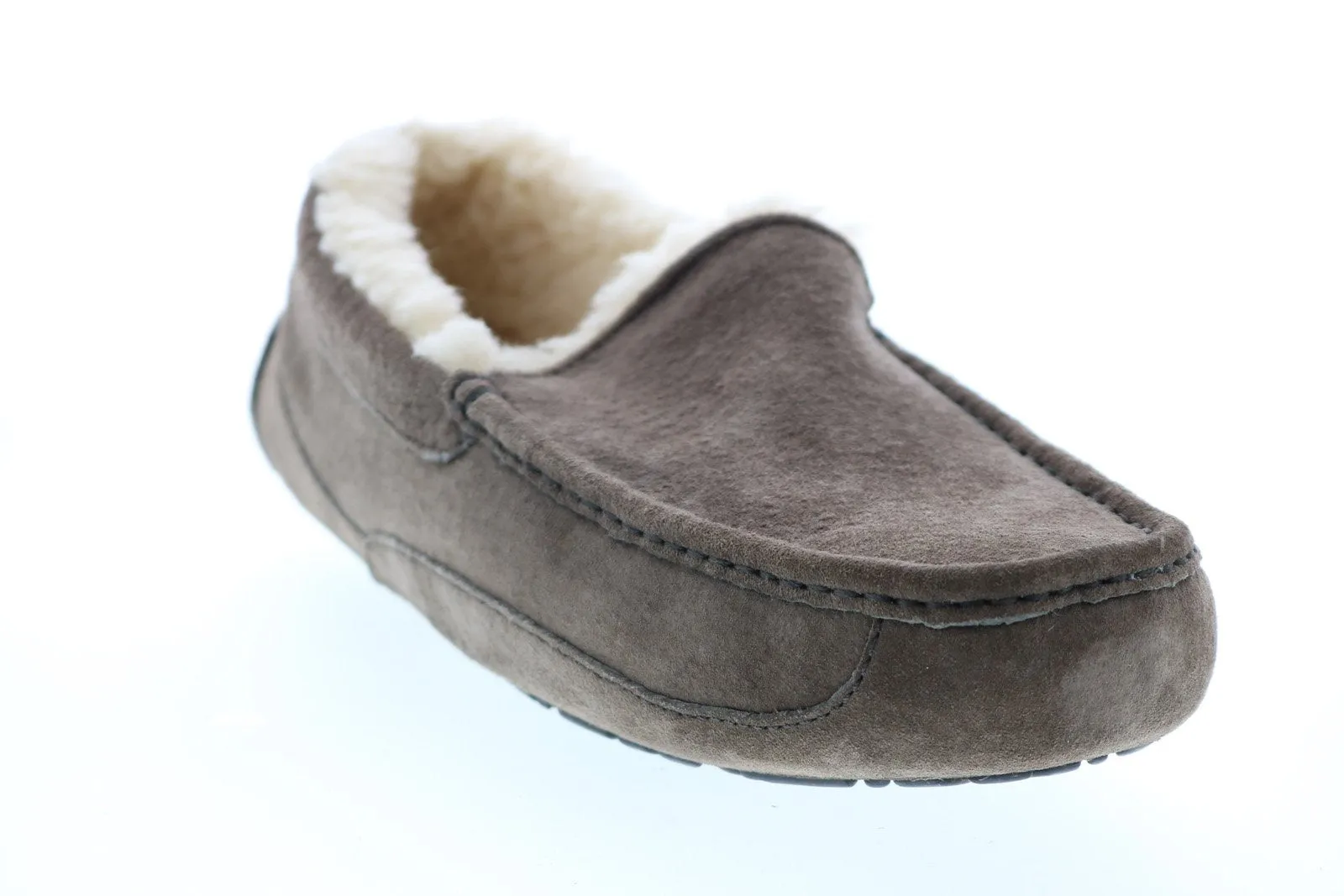 UGG Ascot 5775-CHRC Mens Brown Leather Slip On Loafer Slippers Shoes