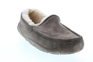 UGG Ascot 5775-CHRC Mens Brown Leather Slip On Loafer Slippers Shoes