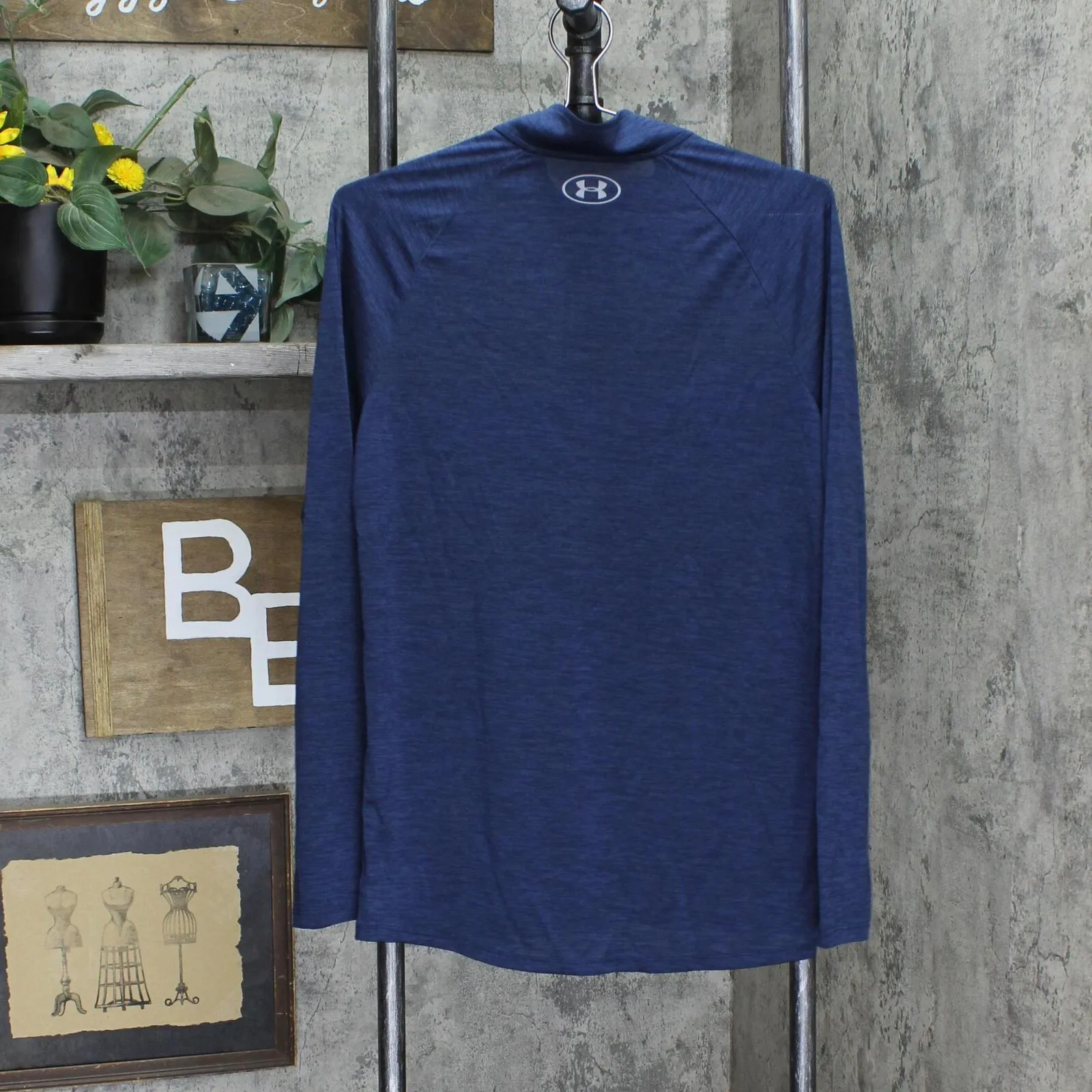 Under Armour Mens Lightweight 1/4 Zip Pullover Shirt Top 1668f7a4beb924 Blue S