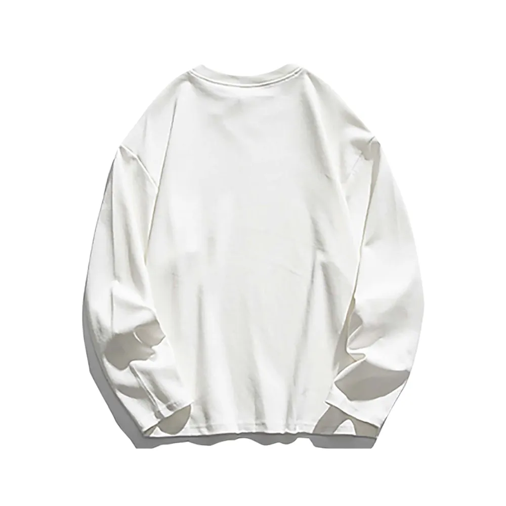Urban Animal Graphic Loose Long Sleeve Shirt