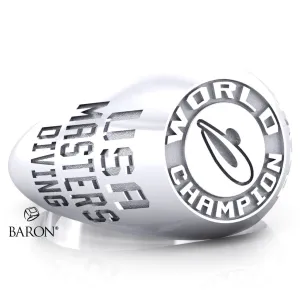 USA Masters Diving 2021 Championship Ring - Design 4.7.C (World Champion) - *BALANCE*