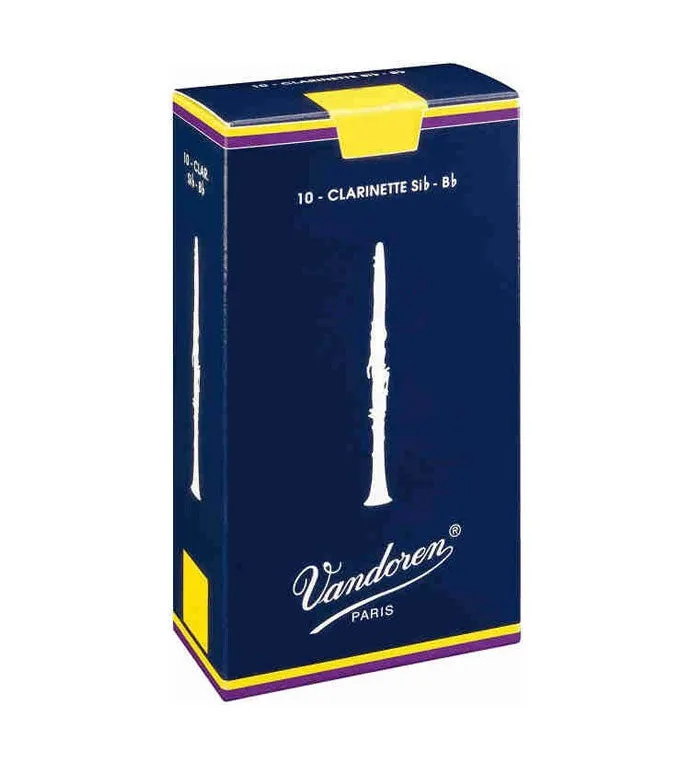 Vandoren Traditional Bb Clarinet Reeds Box of 10