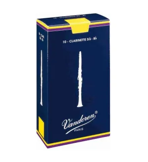 Vandoren Traditional Bb Clarinet Reeds Box of 10