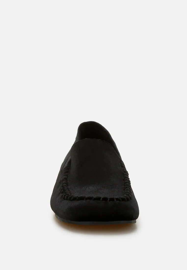 Velvet Flat Loafers by RUW