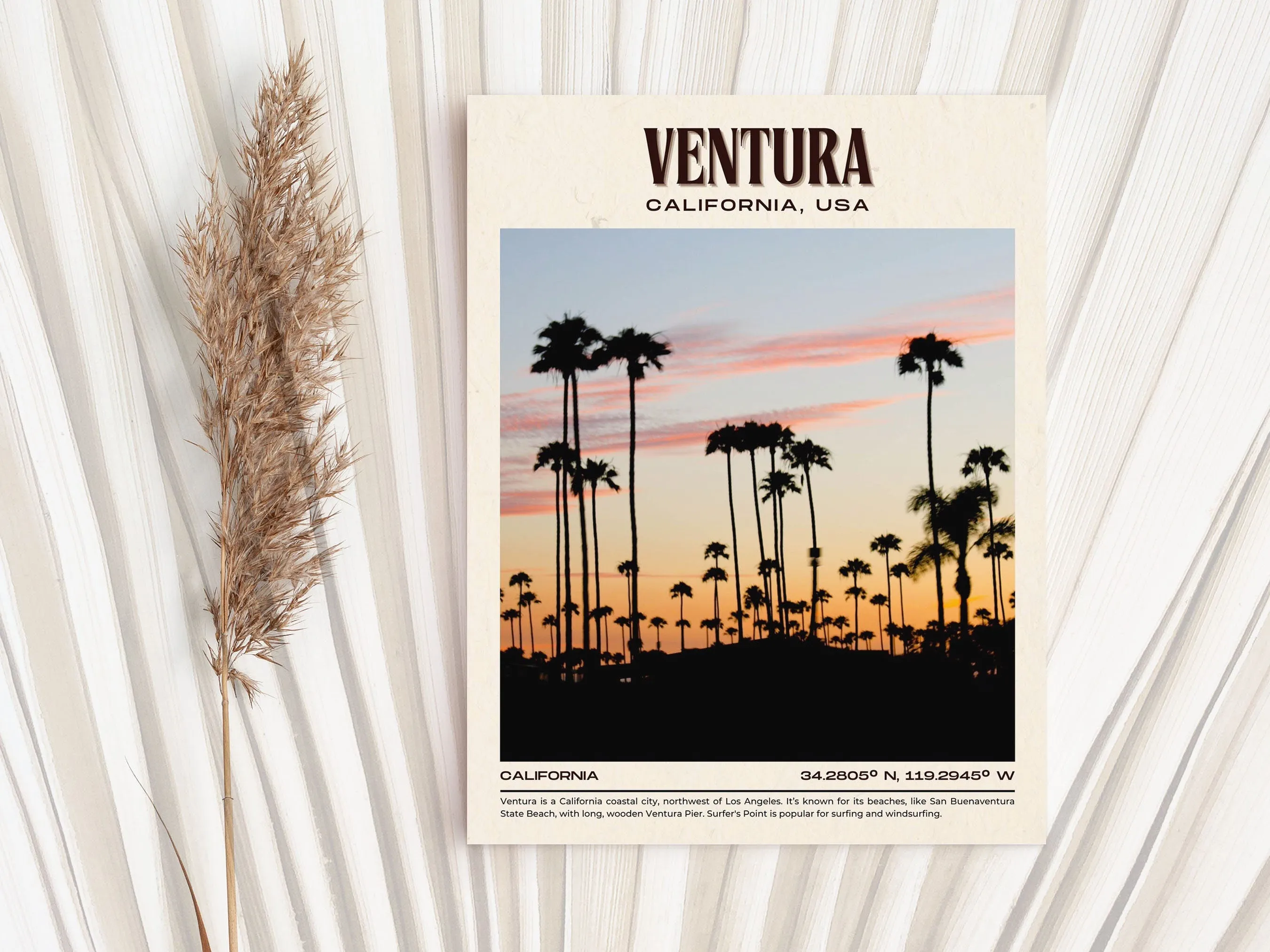 Ventura Vintage Wall Art, California, USA