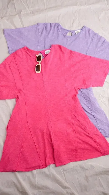 VERY J Mineral Washed Oversized Knit Comfy Romper