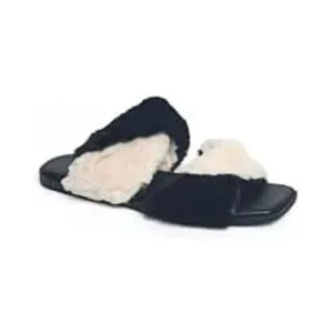 Vhny Women's Twisted Fuzzy Flurry Cozy House Slides Warm Slippers for Indoor Out, 8M