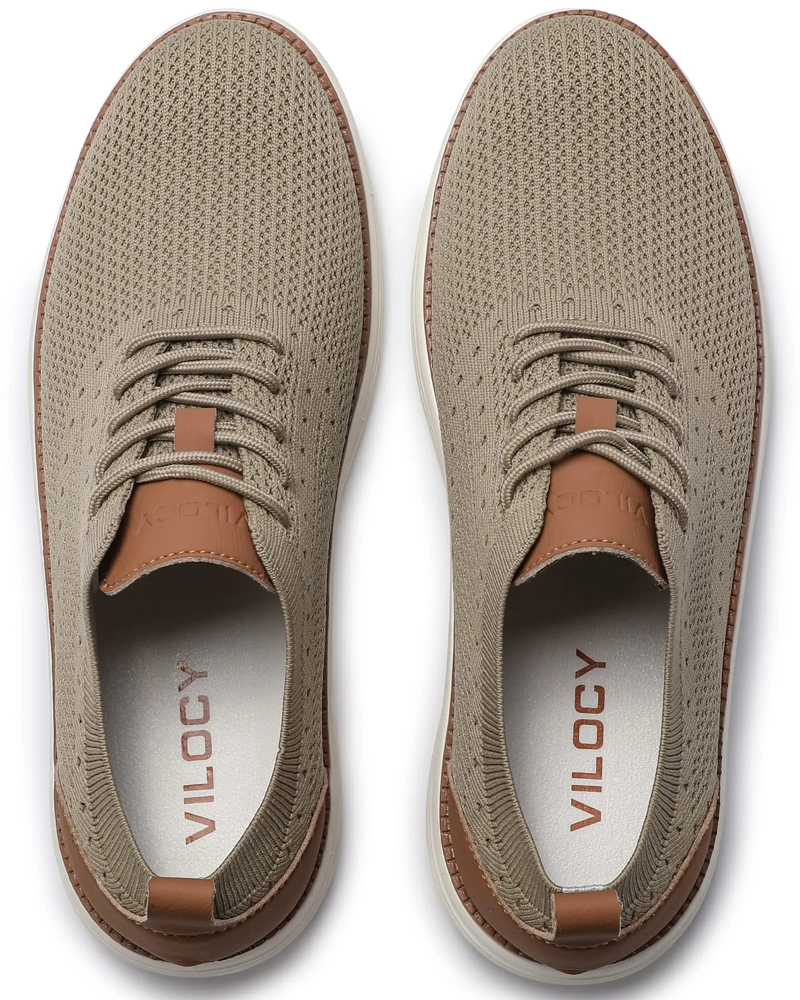 VILOCY Men's Oxfords Casual Business/Dress Lace Up  Sneakers
