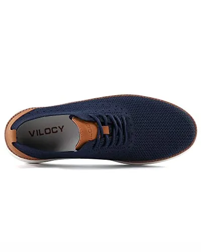 VILOCY Men's Oxfords Casual Business/Dress Lace Up  Sneakers