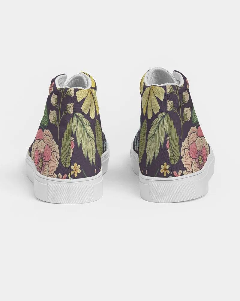 Vintage Botanical Women's High Top Shoes