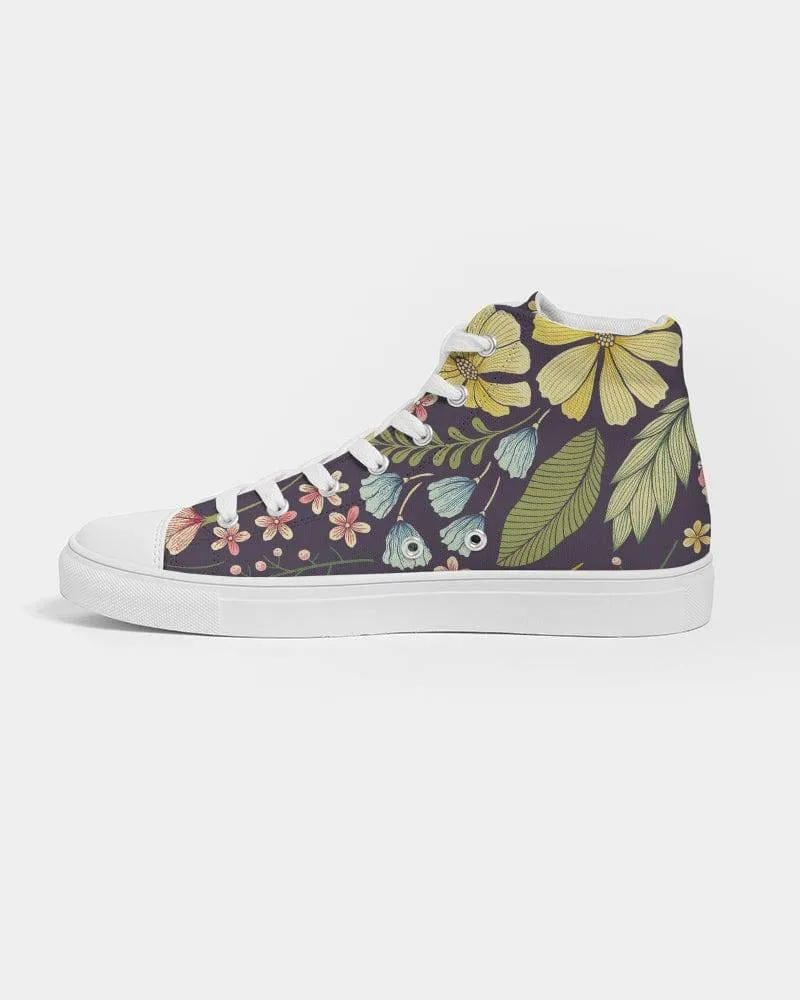 Vintage Botanical Women's High Top Shoes
