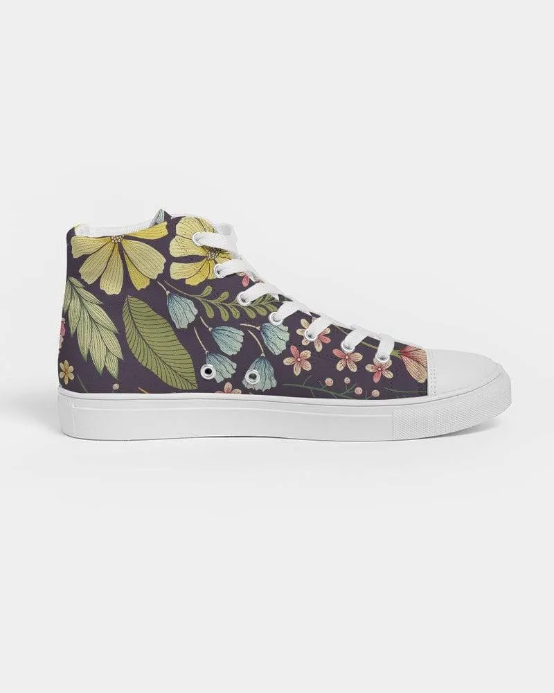 Vintage Botanical Women's High Top Shoes