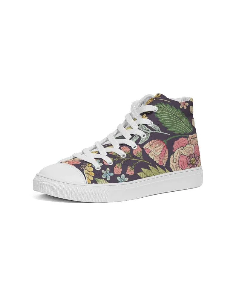 Vintage Botanical Women's High Top Shoes