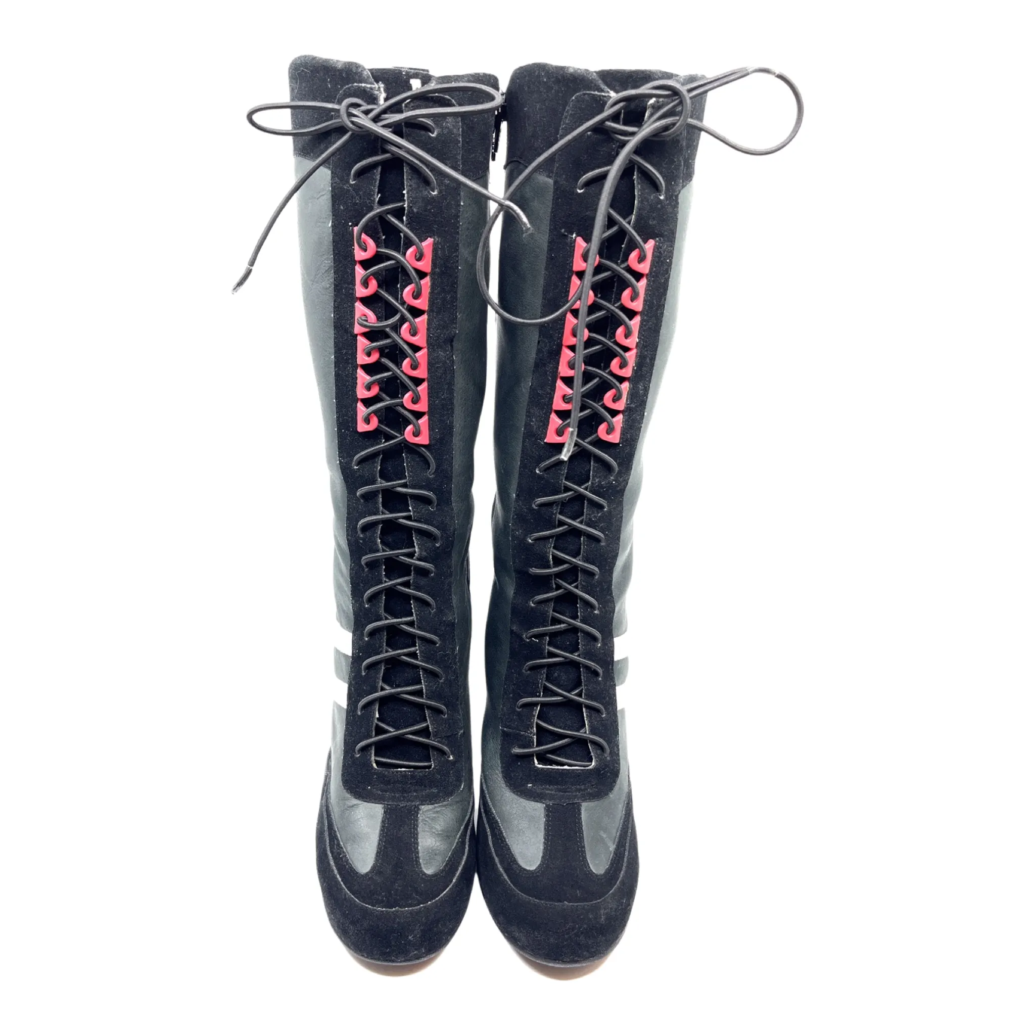 Vintage boxing heel boots