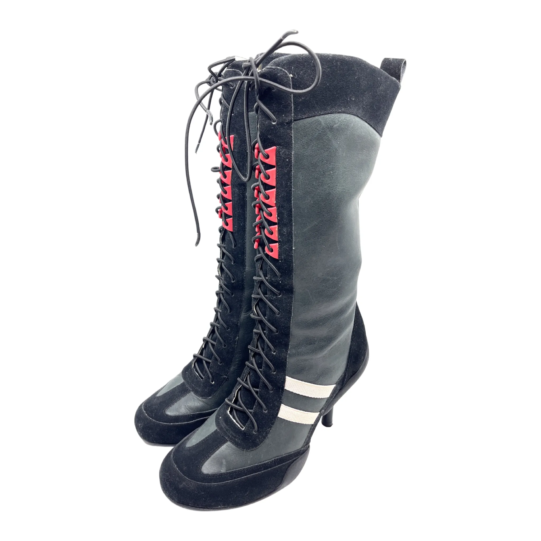Vintage boxing heel boots