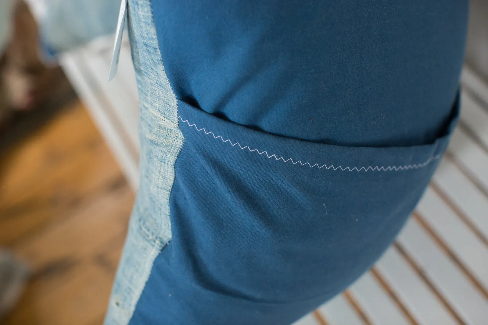 Vintage Light Blue Indigo Pillow