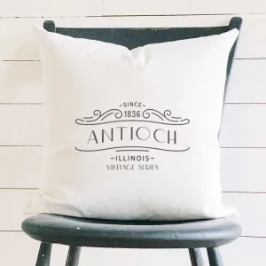 Vintage Marquee City State Estd - Square Canvas Pillow