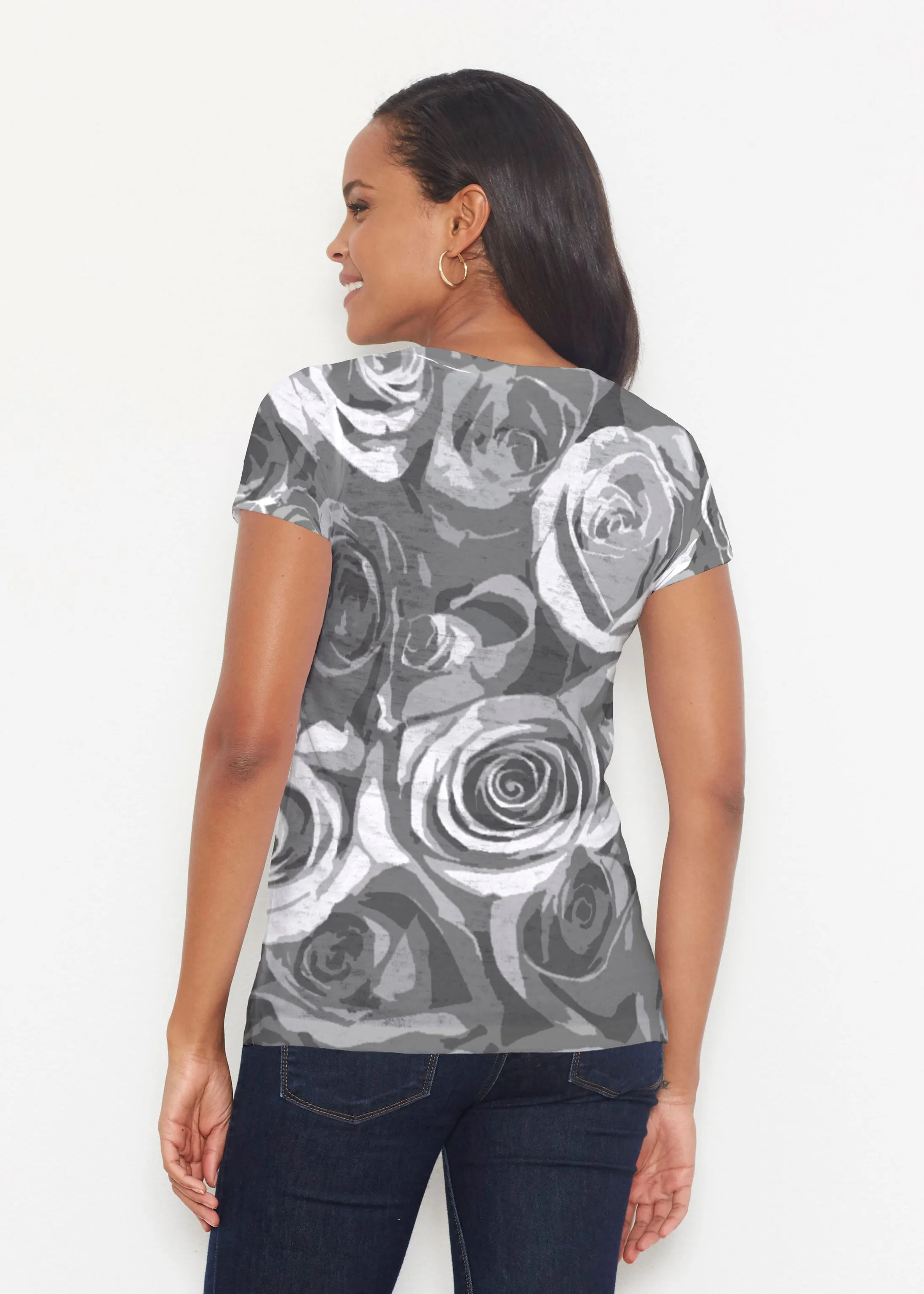 Vintage Rose (5165) ~ Signature Short Sleeve Scoop Shirt