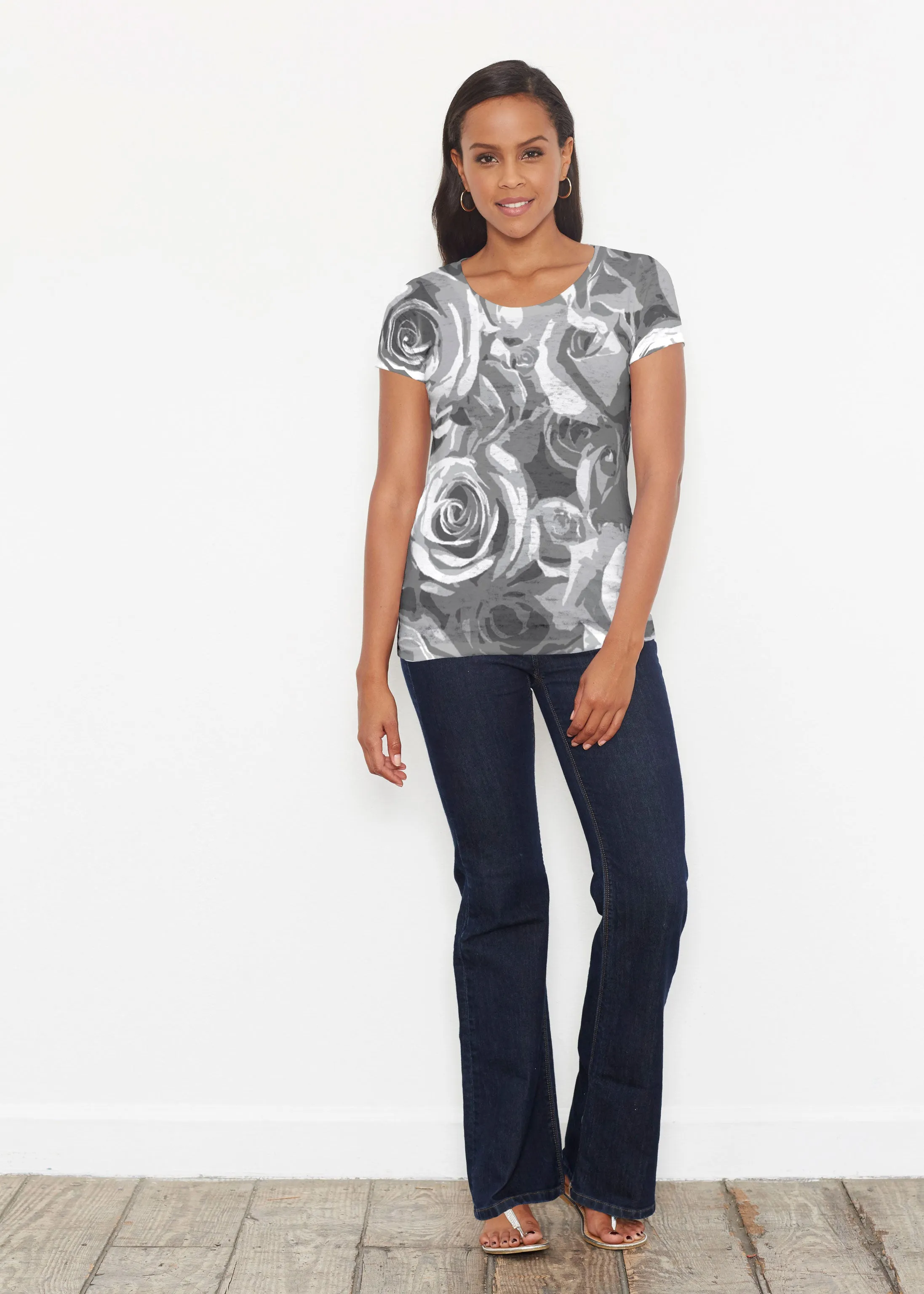 Vintage Rose (5165) ~ Signature Short Sleeve Scoop Shirt