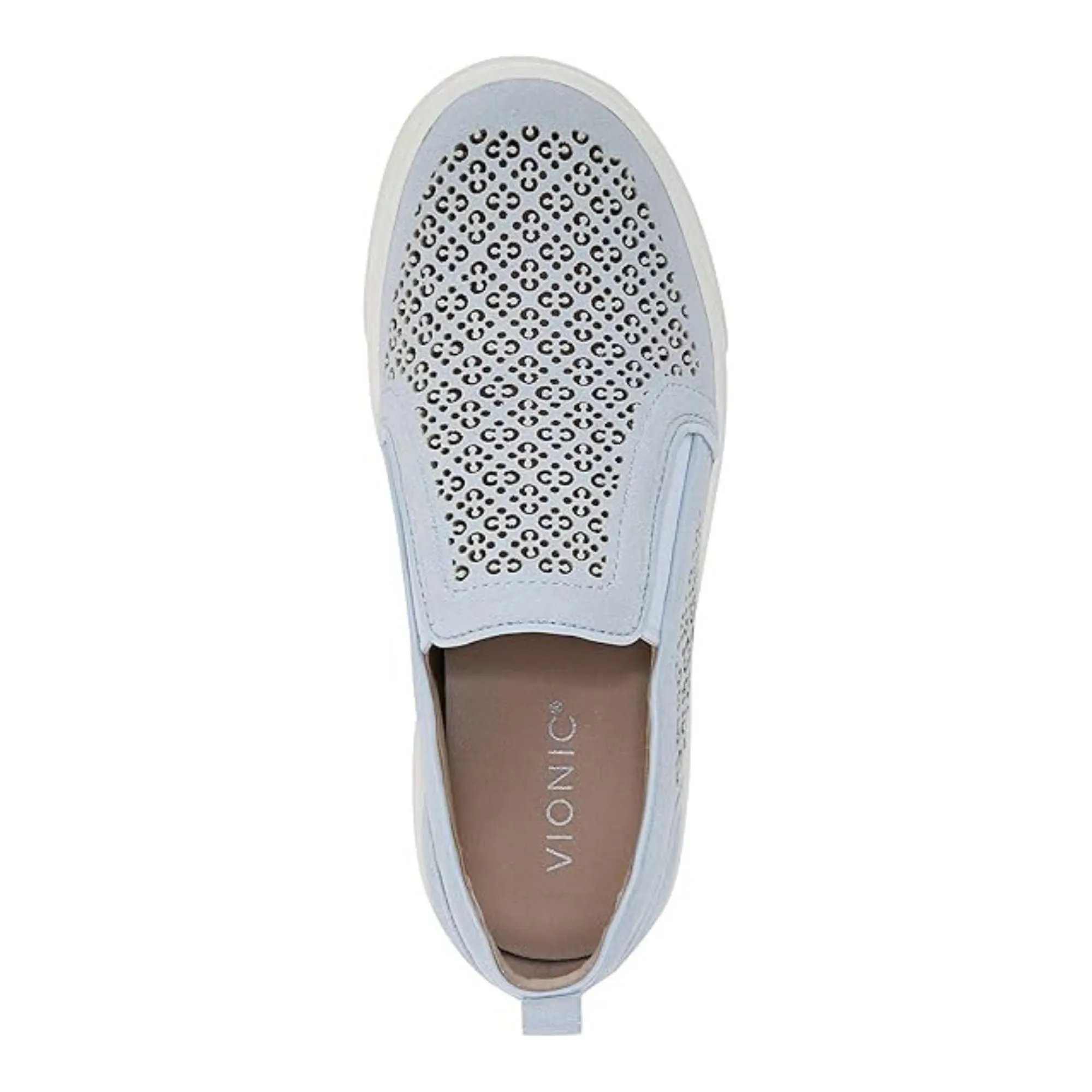 Vionic Women's Uptown Slip-ons Loafer Kimmie Perf Ballad Blue