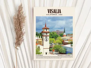 Visalia Vintage Wall Art, California, USA