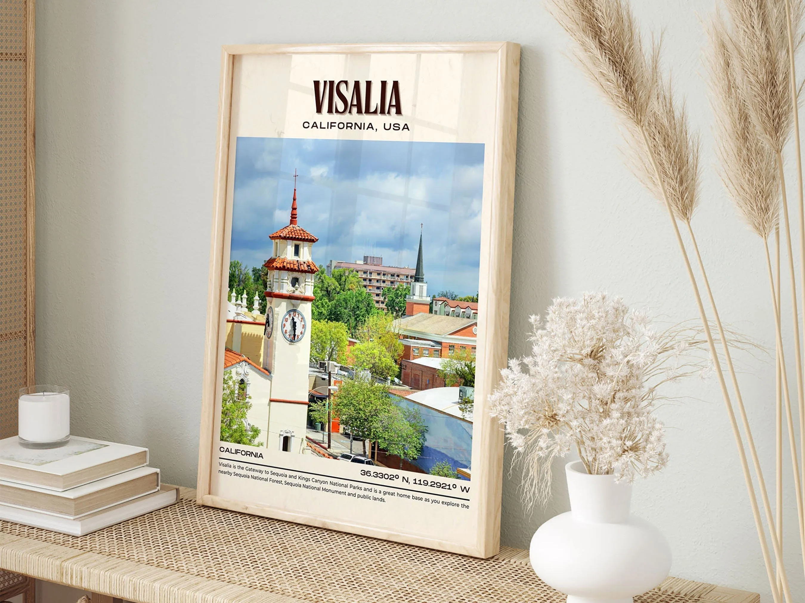 Visalia Vintage Wall Art, California, USA