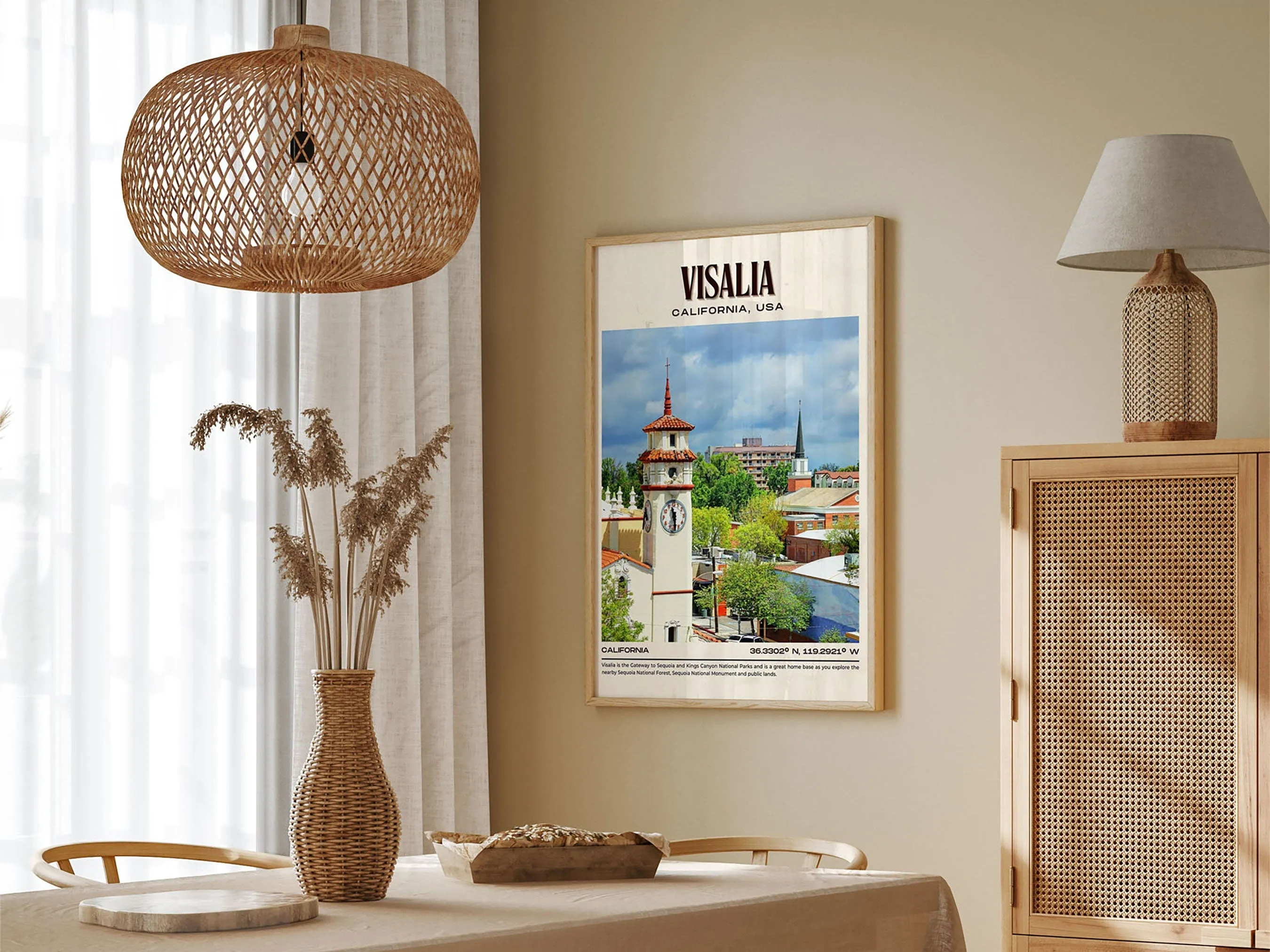 Visalia Vintage Wall Art, California, USA