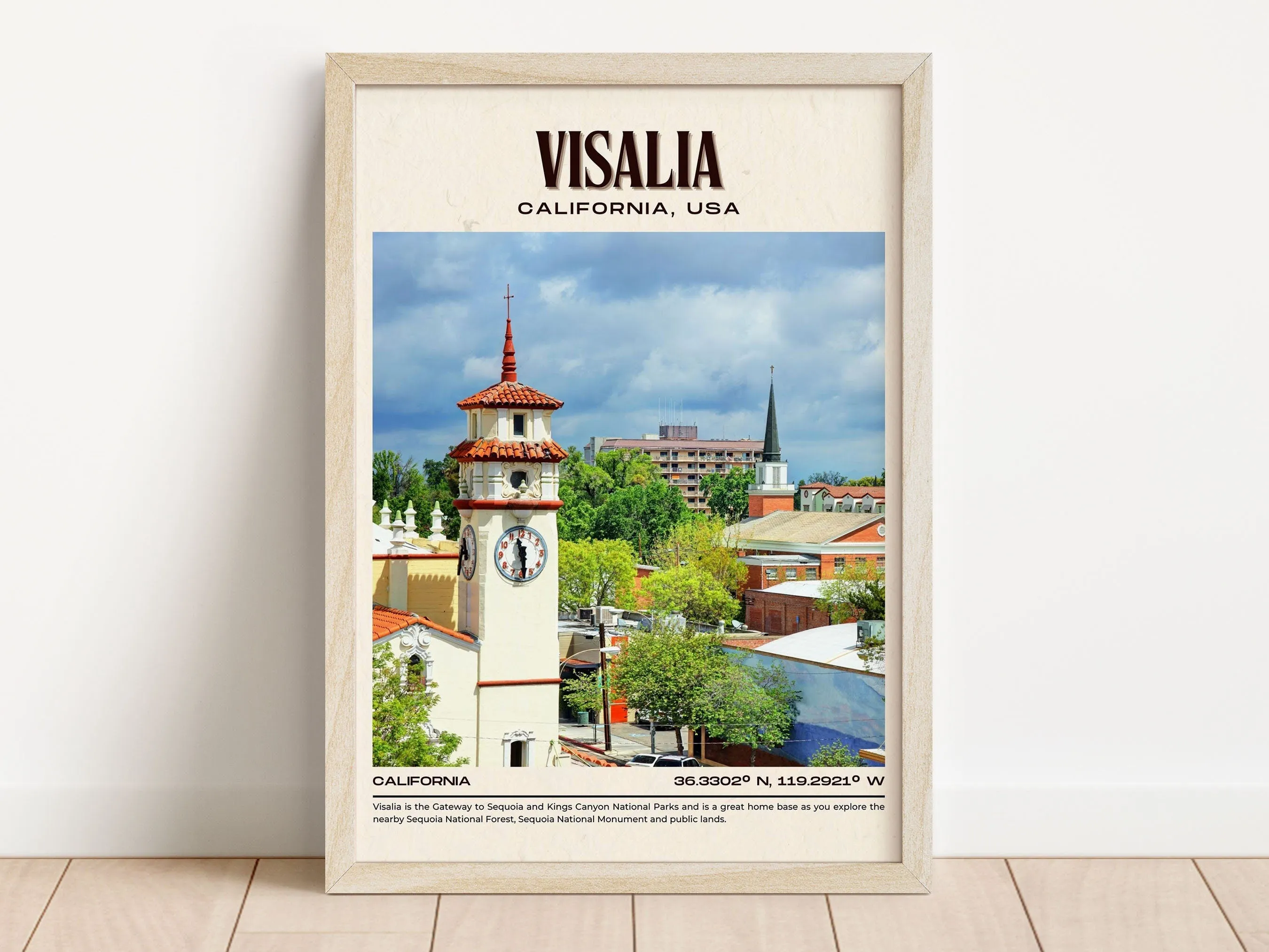 Visalia Vintage Wall Art, California, USA