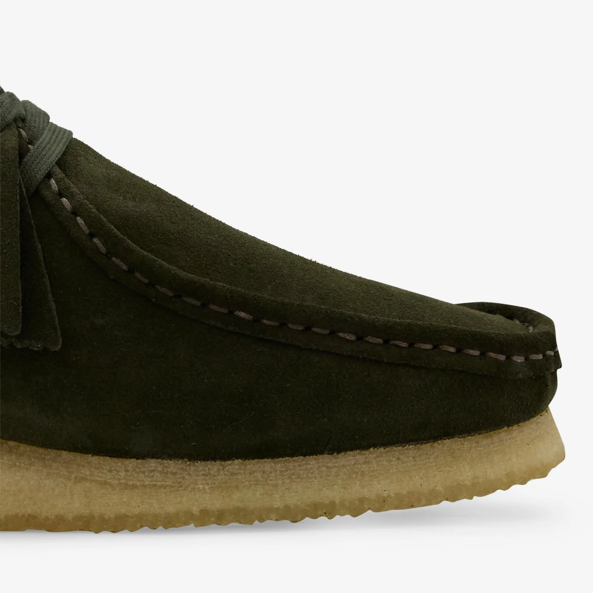 Wallabee Forest Green Suede